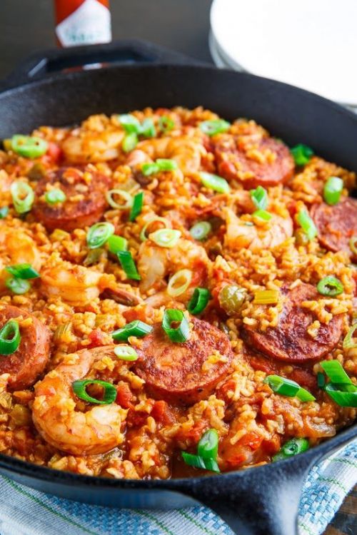 Brown Rice Jambalaya with Shrimp, Chicken Sausage Recipe